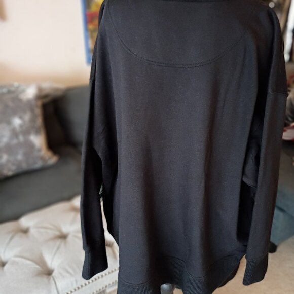 KARL  LAGERFELD  PARIS  WOMAN BLACK RHINESTONE SWEATSHIRT  Size 2X — NWT! ✨ - Picture 3 of 5